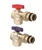 Angle Isolation Valve 1" With Thermometer - Pair