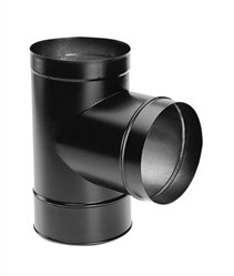 8" DuraBlack Tee with Clean-Out Cap