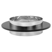 8" DVL DuraBlack Chimney Adapter w/ Trim