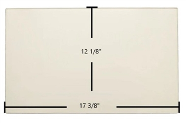 Regency 17 3/8 x 12 1/8 Replacement Ceramic Wood Stove Glass