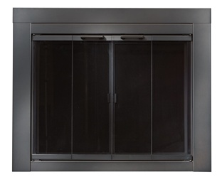 Ardmore Black Fireplace Doors Large