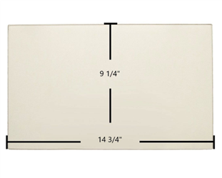 England Stove Works 25-PUF, 55-SHP240, 55-TRP, 10-CDV, 49-TRC22, 49-SHC22 Replacement Ceramic Wood Stove Glass