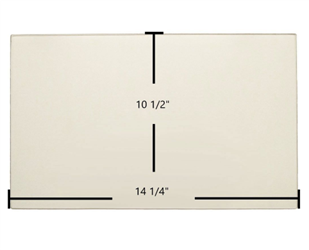 England's Stove Works 17-VL, 25-EP, 55-SHPEP, 55-TRPEP Center Replacement Ceramic Wood Stove Glass