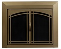 Fairmont Antique Brass Fireplace Doors Medium