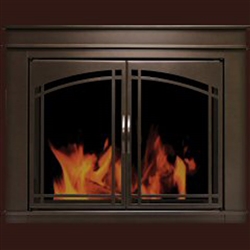 Farnworth Glass Firescreen Bronze - Medium