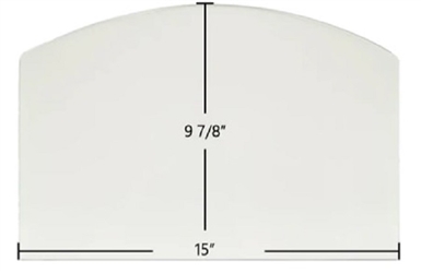 Oregon 15 x 9 7/8 Replacement Ceramic Wood Stove Glass