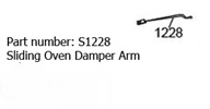 Heartland Oval Sliding Oven Damper Arm