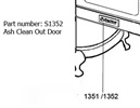 Heartland Nickel Ash Clean Out Door