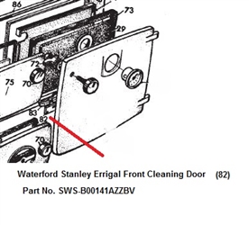 Waterford Stanley Front Cleaning Door Black Enamel