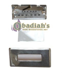 Pioneer Cookstove Oven Door Thermometer Complete