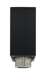 VA-CCREXT2405 - 5" Ventis Class-A All Fuel Chimney, Painted Black, 24" Tall Extension Round Ceiling Support