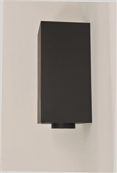 VA-CCS1105 - 5" Ventis Class-A All Fuel Chimney, Painted Black, 11" Tall Square Ceiling Support