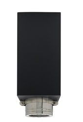 VA-CCSEXT2405 - 5" Ventis Class-A All Fuel Chimney, Painted Black, 24" Tall Extension Long Square Ceiling Support