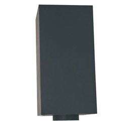 VA-CCSEXT2410 - 10" Ventis Class-A All Fuel Chimney, Painted Black, 24" Tall Extension Long Square Ceiling Support