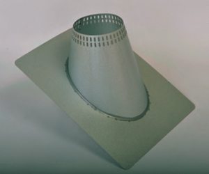 7 inch Ventis 304L Class-A Solid Fuel Chimney Vented Roof Flashing 0/12-6/12 Pitch