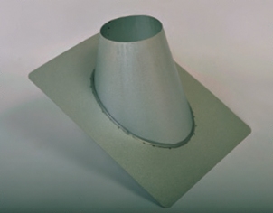 6 inch Ventis 304L Class-A Solid Fuel Chimney Non-Vented Roof Flashing 7/12-12/12 Pitch