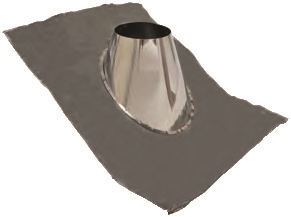VA-FNVFM0506 - 5" Ventis Class-A All Fuel Chimney, Non-Vented Formable Lead Flashing 0/12 To 6/12 Pitch