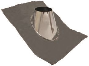 7 inch Ventis Class-A Solid Fuel Chimney Formable Flashing 0/12-6/12 Pitch