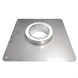 8 inch Ventis 304L Class-A Solid Fuel Chimney Transition Plate, Masonry