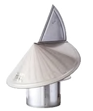 VA304-CWD05 - 5" Ventis Class-A All Fuel Chimney, 304L Stainless Wind Directional Rain Cap