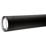 VDB0606 - 6" X 6" Ventis Double-Wall Black Stove Pipe 430 Inner/Satin Coat Steel Outer   