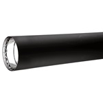 VDB0612 - 6" X 12" Ventis Double-Wall Black Stove Pipe 430 Inner/Satin Coat Steel Outer   