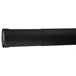 VDB06ST - 6" Ventis Double-Wall Black Stove Pipe, Small Telescoping Section
