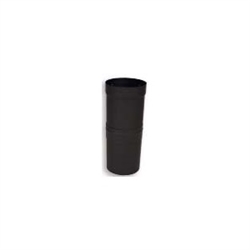 VSB08SL - 8" Ventis Single-Wall Black Stove Pipe, Slip Section With Gap Collar  