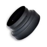 VSB56 - 5" - 6" Ventis Single-Wall Black Stove Pipe 22 Gauge Cold Rolled Steel, Increaser
