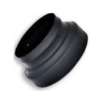 VSB68 - 6" - 8" Ventis Single-Wall Black Stove Pipe 22 Gauge Cold Rolled Steel, Increaser