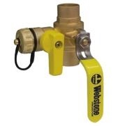 webstone 1" 5061 forged brass ball valve with drain