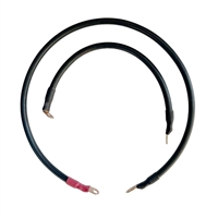 Battery Cable Kit (4 Gauge) - BMW R80, R100 ; Neg 61 12 1 244 577 , Pos 61 12 1 243 473 / EnDuraLast