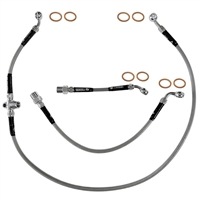 S/S Braided Brake Hose Kit: BMW R850R, R1100R; 34 32 2 330 659, 34 32 2 330 534, 34 32 2 330 095 / Venhill