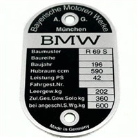 51 14 4 034 204,51144034204, R69S Steering Column Emblem