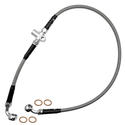 S/S Braided Front Right Brake Hose - BMW R1100S; 34 32 7 651 553