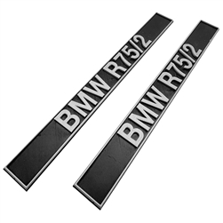 Engine Identification Plate Set for R75/5 engine in /2 frame Conversion,  BMW R75/2/ Boxer Metal