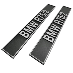 Engine Identification Plate Set for R75/5 engine in /2 frame Conversion,  BMW R75/2/ Boxer Metal