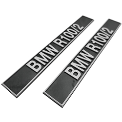 Engine Identification Plate Set for R100 engine in /2 frame Conversion,  BMW R100/2/ Boxer Metal