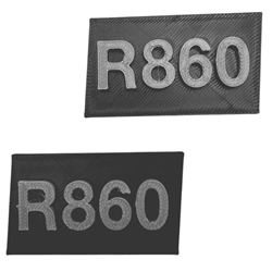 Engine Identification Plate Set R860 / Boxer Metal