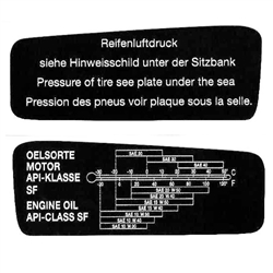 Cockpit Sticker Kit BMW R100RS 1980 - 84 /  Heritage Stickers