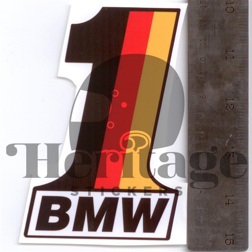 BMW Number 1 Sticker / Heritage Stickers
