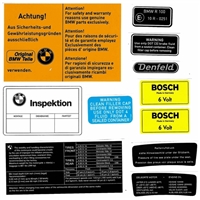 Warning Sticker Kit for BMW R100/7 with Fairing / EnDuraLast