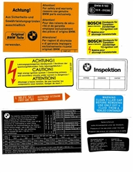 Warning Sticker Kit for BMW R100CS / Heritage Stickers