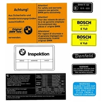 Warning Sticker Kit for BMW R100S / Heritage Stickers