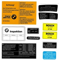 Warning Sticker Kit for BMW R100/T  / Heritage Stickers