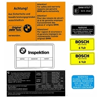 Warning Sticker Kit for BMW R75/7  / Heritage Stickers
