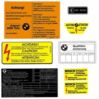 Warning Sticker Kit for BMW R80G/S / Heritage Stickers