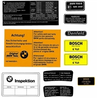 Warning Sticker Kit for BMW R90/6 EnDuraLast