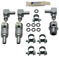 Quick Disconnect Fuel Hose Coupling Kit, R1200R,CPC,hose connector,hose, fuel hose connector,fuel hose, connector, dis-connector, plug,connecting sleeve, sleeve,chrome connector, male connector,female connector,Beemer Boneyard,BBcpcqkdisconR12R,connector