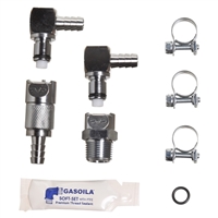 Quick Disconnect Fuel Hose Coupling Kit, R1200ST,Rnint, R1200GS,CPC,hose connector,hose, fuel hose connector,fuel hose, connector, dis-connector, plug,connecting sleeve, sleeve,chrome connector, male connector,female connector,Beemer Boneyard,BBcpcqkdisco